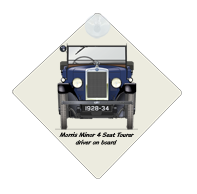 Morris Minor 4 Seat Tourer 1928-34 Car Window Hanging Sign